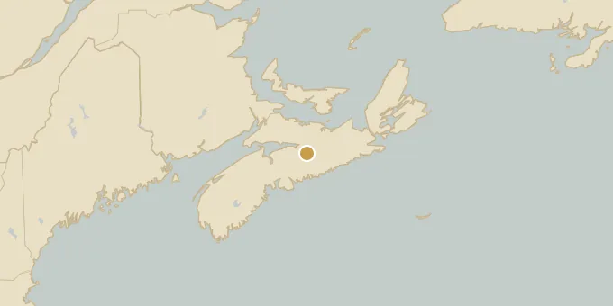 Map of Nova Scotia, Canada