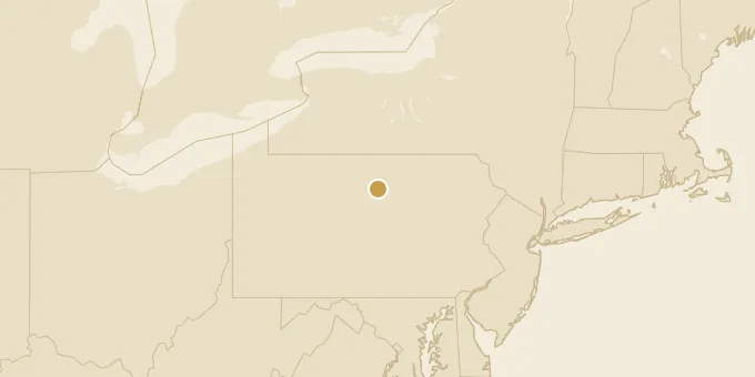 Map of Tiadaghton State Forest, Pennsylvania
