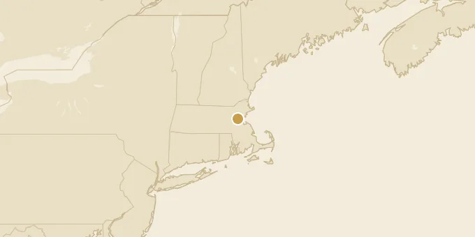 Map of Belmont, Massachusetts