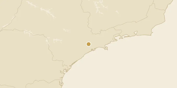 Map of São Paulo, Brazil