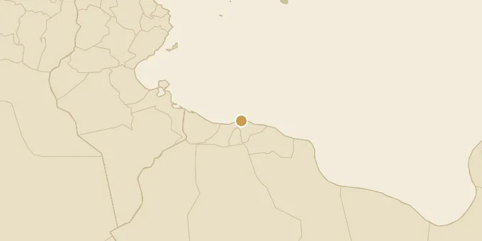 Map of Tripoli, Libya