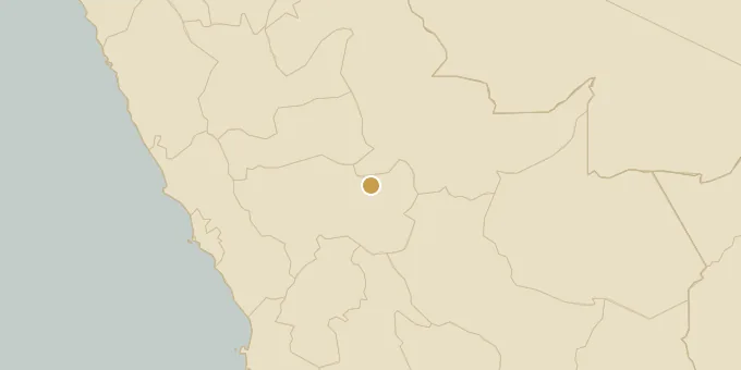 Map of Osherato, Peru