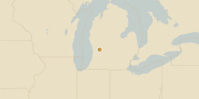Map of Grand Rapids, Michigan