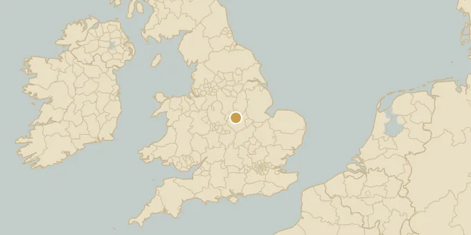 Map of Loughborough, England