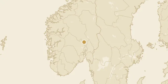 Map of Gran, Norway