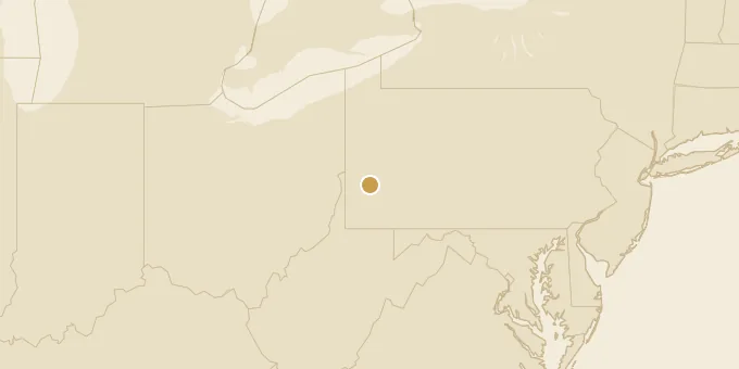 Map of Pittsburgh, Pennsylvania