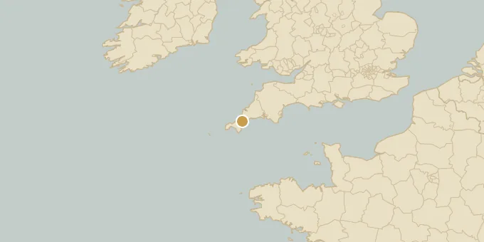 Map of Truro, England
