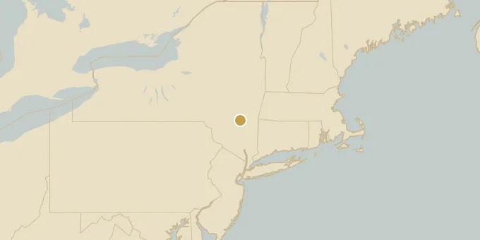 Map of Woodstock, New York