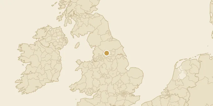 Map of Bradford, England
