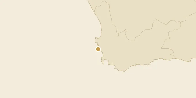 Map of Dassen Island, South Africa
