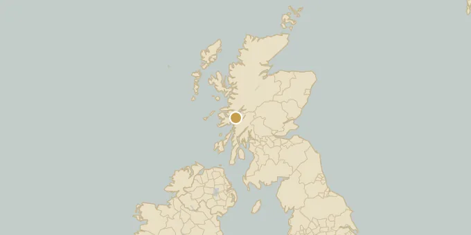 Map of Lismore, Scotland