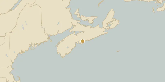 Map of Dartmouth, Nova Scotia