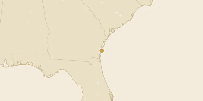 Map of St. Simons Island, Georgia