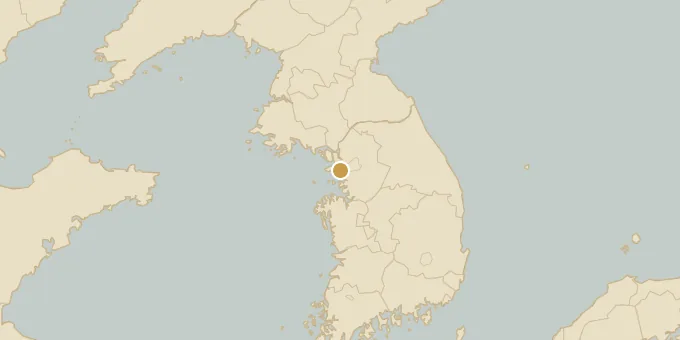 Map of Incheon, South Korea