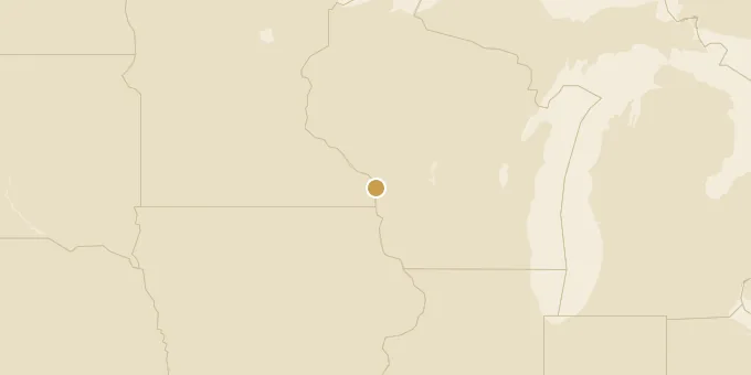 Map of La Crosse, Wisconsin