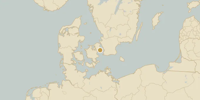 Map of Copenhagen, Denmark