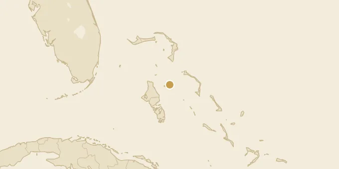 Map of Nassau, Bahamas
