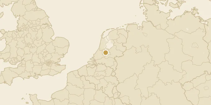 Map of Utrecht, Netherlands