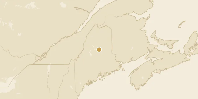 Map of Katahdin, Maine