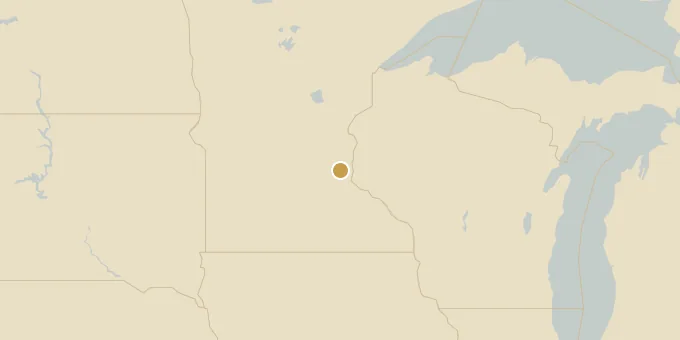 Map of St. Paul, Minnesota