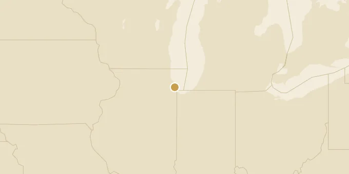 Map of Chicago, Illinois