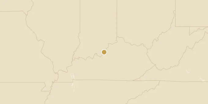 Map of Louisville, Kentucky