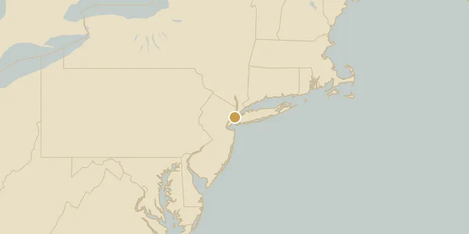 Map of Manhattan, New York