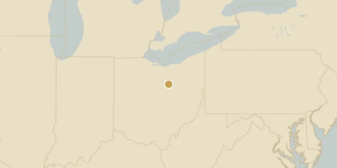 Map of Ashland County, Ohio