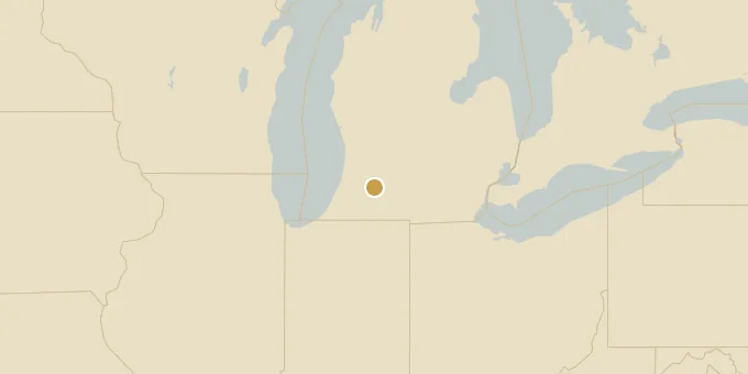 Map of Kalamazoo, Michigan