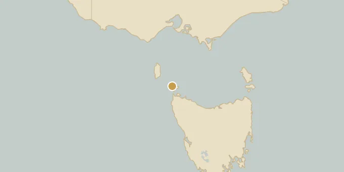 Map of Albatross Island, Tasmania