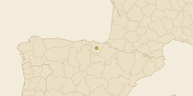Map of Basque Country, Spain