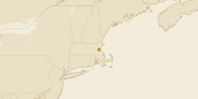 Map of Boston, Massachusetts