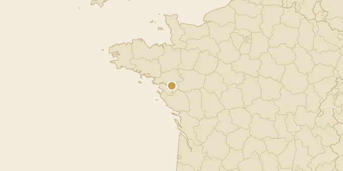 Map of Nantes, France