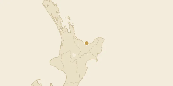 Map of Whakatāne, New Zealand