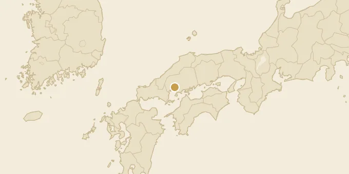 Map of Hiroshima, Japan