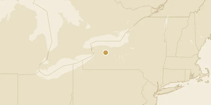 Map of LeRoy, New York