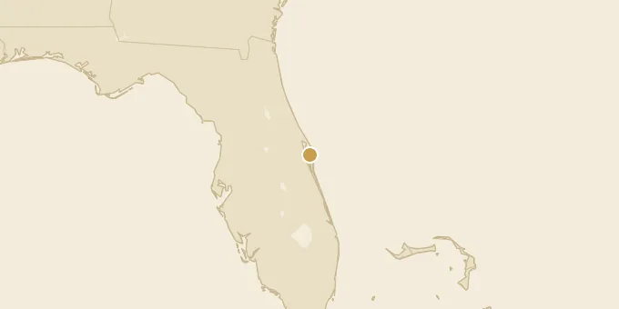 Map of Kennedy Space Center, Florida