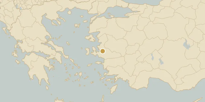 Map of Izmir, Turkey