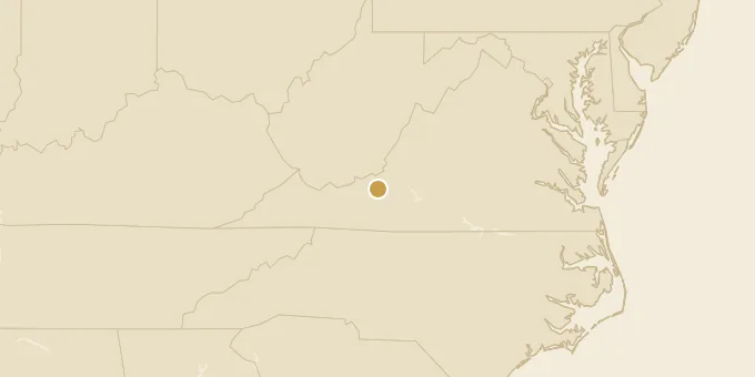 Map of Blacksburg, Virginia