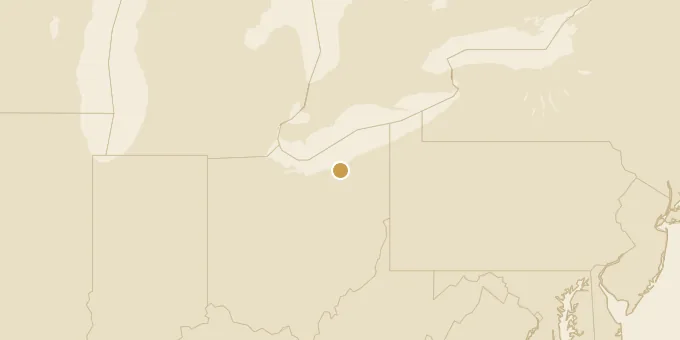 Map of Cleveland, Ohio