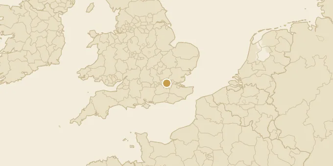 Map of London, England
