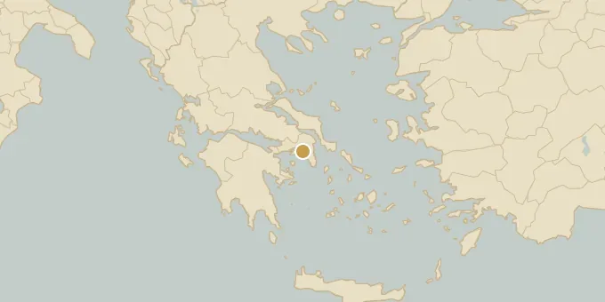 Map of Athens, Greece