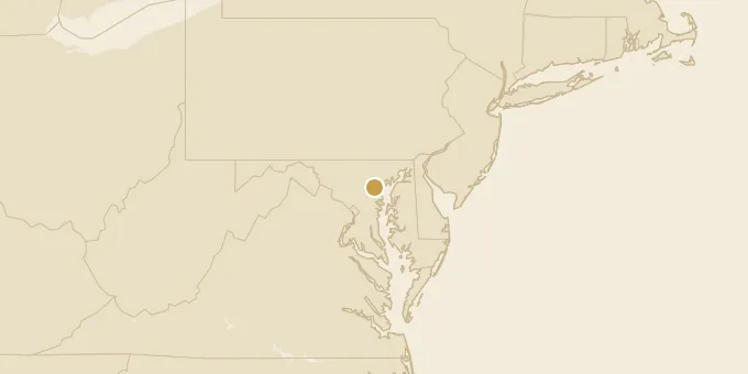 Map of Baltimore, Maryland