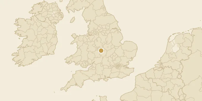 Map of Solihull, England