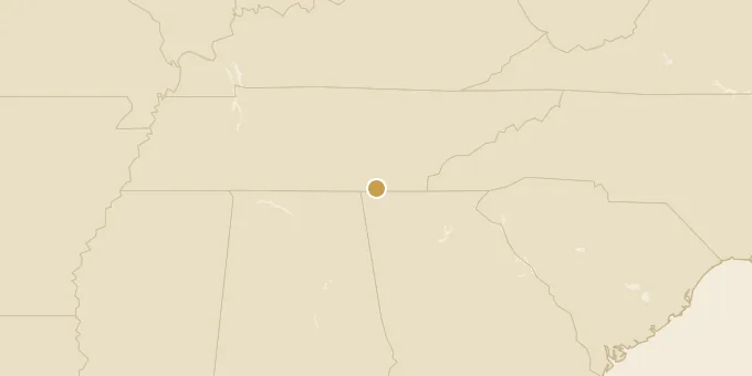 Map of Chattanooga, Tennessee