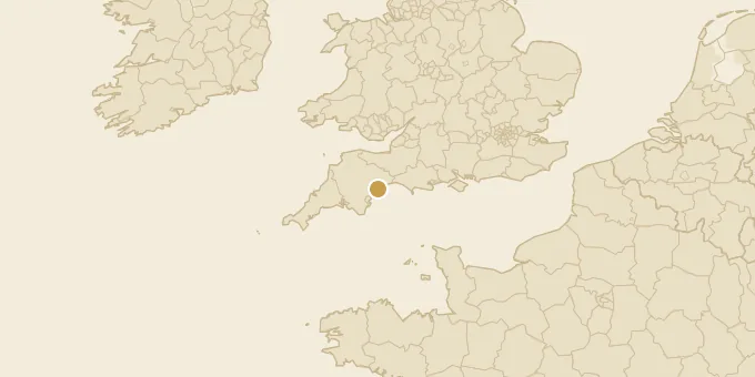 Map of Budleigh Salterton, Devon, England