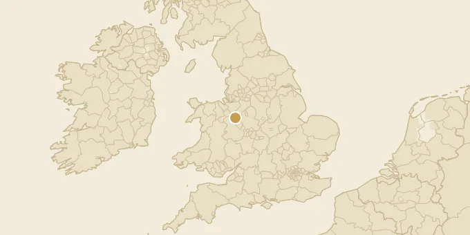 Map of Wenlock, Shropshire, England