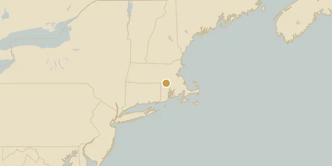 Map of Blackstone, Massachusetts