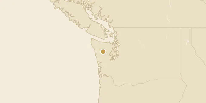Map of Olympic Peninsula, Washington