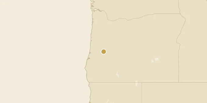 Map of Cottage Grove, Oregon
